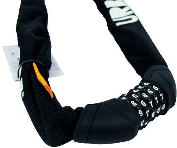 Kettingslot met cijfercode Urban Proof Ø8mm x 100cm - zwart