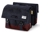 Gerecyclede dubbele fietstas Urban Proof 40 liter - bordeaux rood/grijs