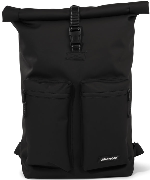 Gerecyclede shopper fietstas Urban Proof Rolltop Backpack 20 liter  34 x 13 x 46 cm - zwart