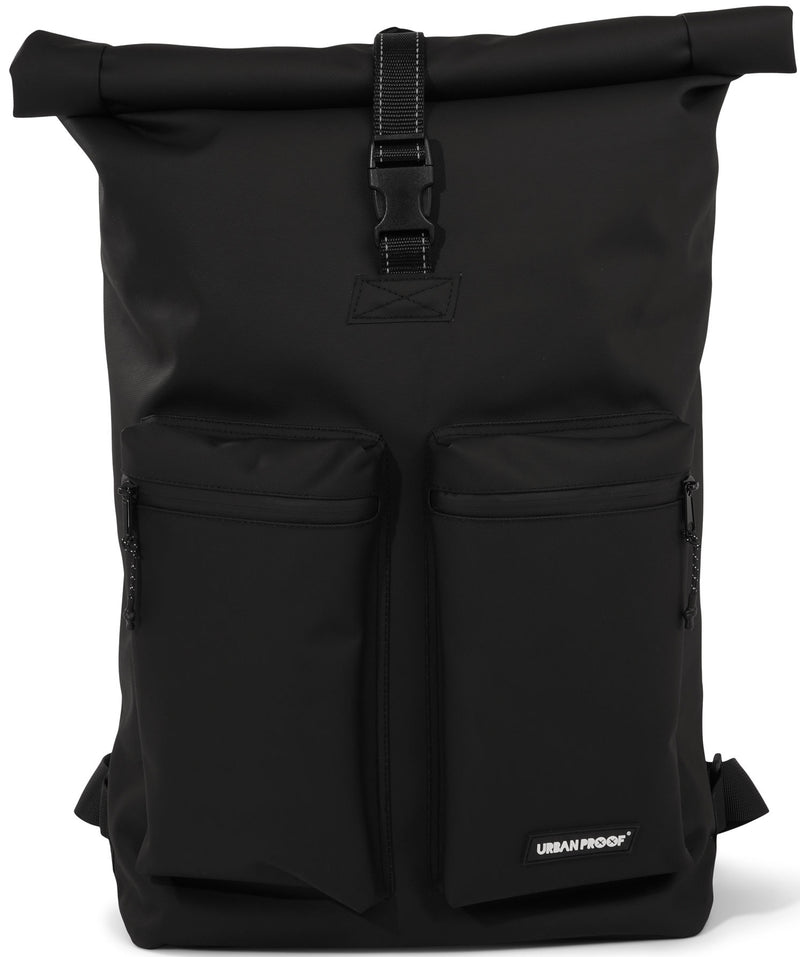 Gerecyclede shopper fietstas Urban Proof Rolltop Backpack 20 liter  34 x 13 x 46 cm - zwart