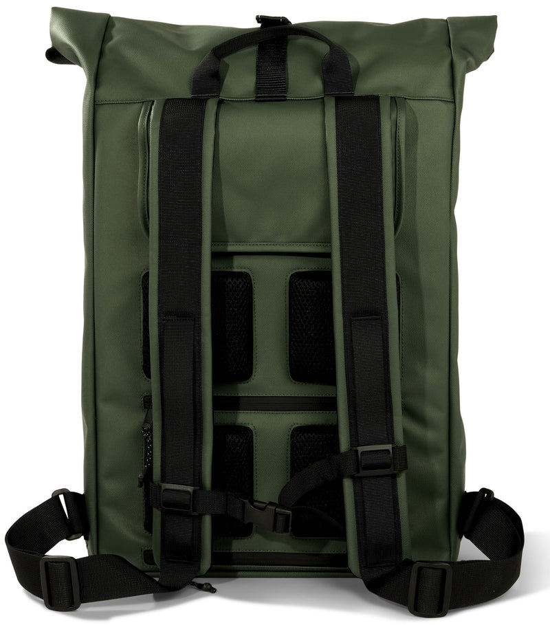 Gerecyclede shopper fietstas Urban Proof Rolltop Backpack 20 liter  34 x 13 x 46 cm - groen