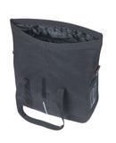 Fietstas Basil City MIK met KF-haak 8-11 liter 39,5 x 39 x 15 cm - zwart