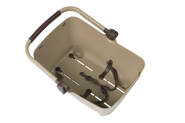 Hondenfietsmand Basil Buddy met MIK-systeem 32,0 liter 45 x 32 x 22 cm - biscotti brown