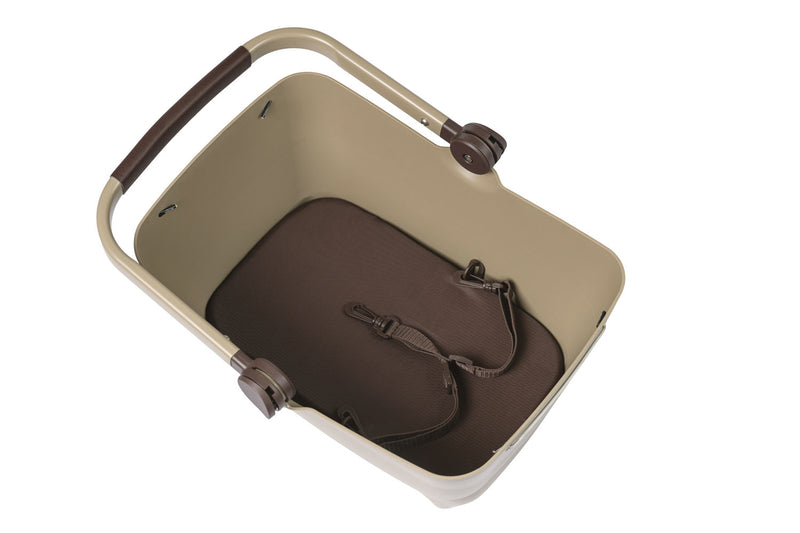 Hondenfietsmand Basil Buddy met MIK-systeem 32,0 liter 45 x 32 x 22 cm - biscotti brown