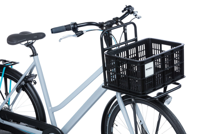 Gerecyclede fietskrat Basil Crate MIK S 17.5 liter 29 x 39 x 20 cm - black
