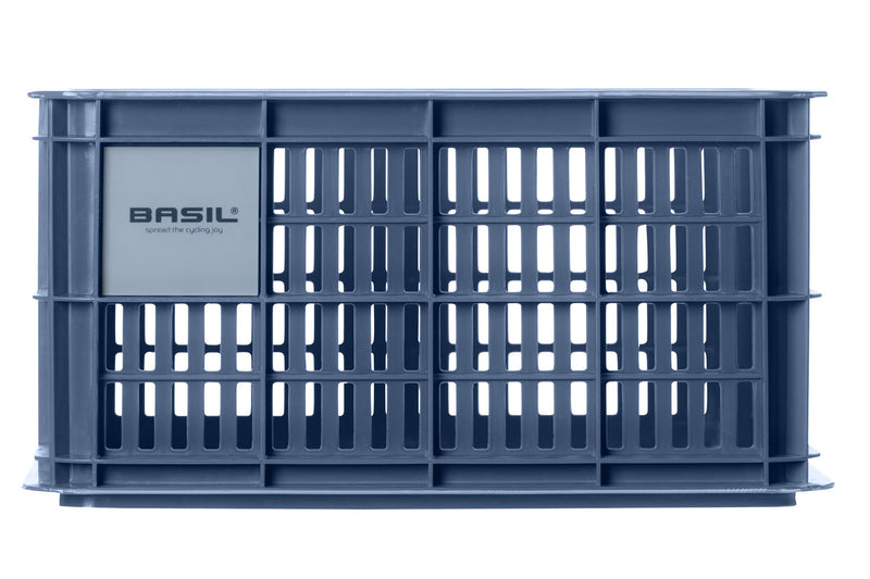 Gerecyclede fietskrat Basil Crate S 17.5 liter 29 x 39 x 20 cm - bluestone