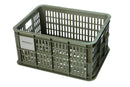 Gerecyclede fietskrat Basil Crate S 17.5 liter 29 x 39 x 20 cm - moss green