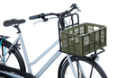 Gerecyclede fietskrat Basil Crate S 17.5 liter 29 x 39 x 20 cm - moss green