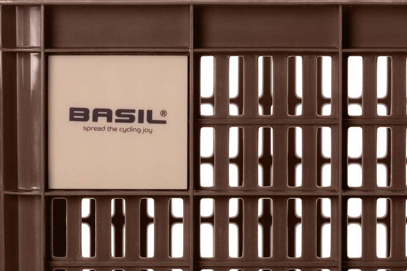 Gerecyclede fietskrat Basil Crate S 17.5 liter 29 x 39 x 20 cm - brown