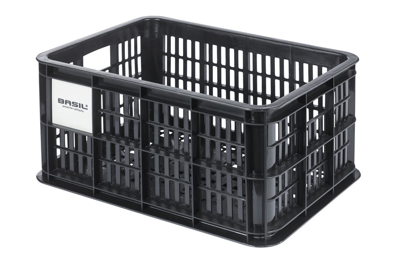 Gerecyclede fietskrat Basil Crate MIK S 17.5 liter 29 x 39 x 20 cm - black