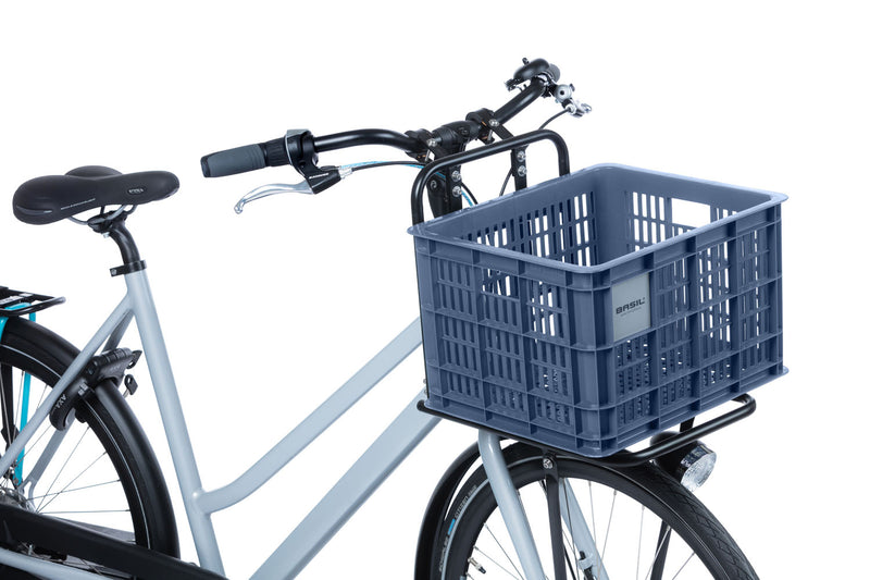 Gerecyclede fietskrat Basil Crate M 29.5 liter 35 x 45 x 25 cm - bluestone