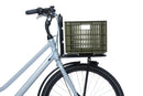 Gerecyclede fietskrat Basil Crate M 29.5 liter 35 x 45 x 25 cm - moss green