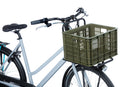 Gerecyclede fietskrat Basil Crate M 29.5 liter 35 x 45 x 25 cm - moss green
