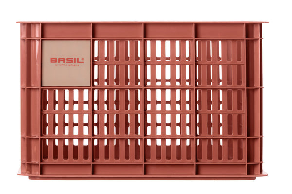 Gerecyclede fietskrat Basil Crate M 29.5 liter 35 x 45 x 25 cm - terra red
