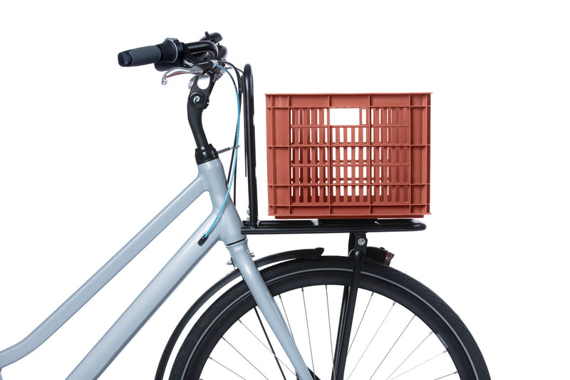 Gerecyclede fietskrat Basil Crate M 29.5 liter 35 x 45 x 25 cm - terra red