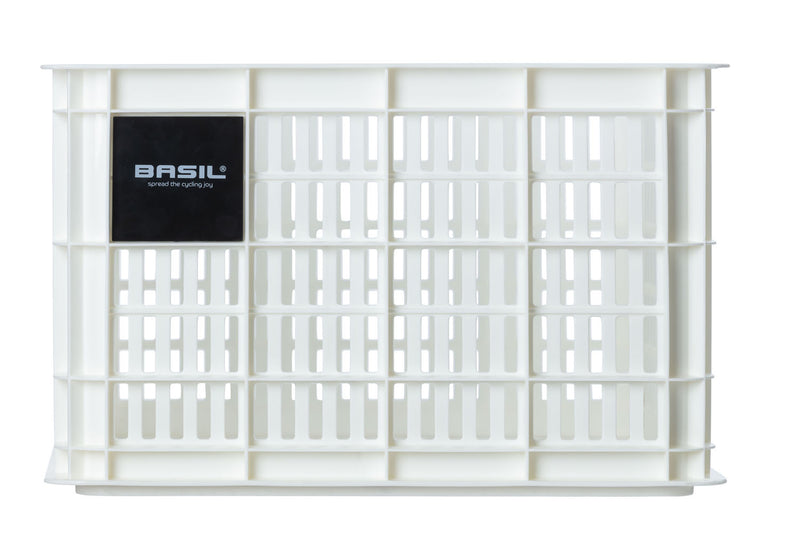 Gerecyclede fietskrat Basil Crate M 29.5 liter 35 x 45 x 25 cm - bright white