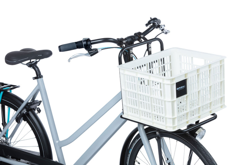 Gerecyclede fietskrat Basil Crate M 29.5 liter 35 x 45 x 25 cm - bright white