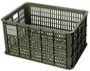 Gerecyclede fietskrat Basil Crate L 40.0 liter 39 x 49 x 26 cm - moss green