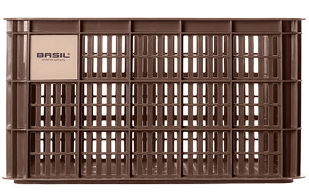 Gerecyclede fietskrat Basil Crate L 40.0 liter 39 x 49 x 26 cm - chocolate brown