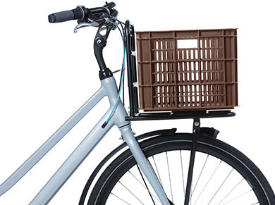 Gerecyclede fietskrat Basil Crate L 40.0 liter 39 x 49 x 26 cm - chocolate brown