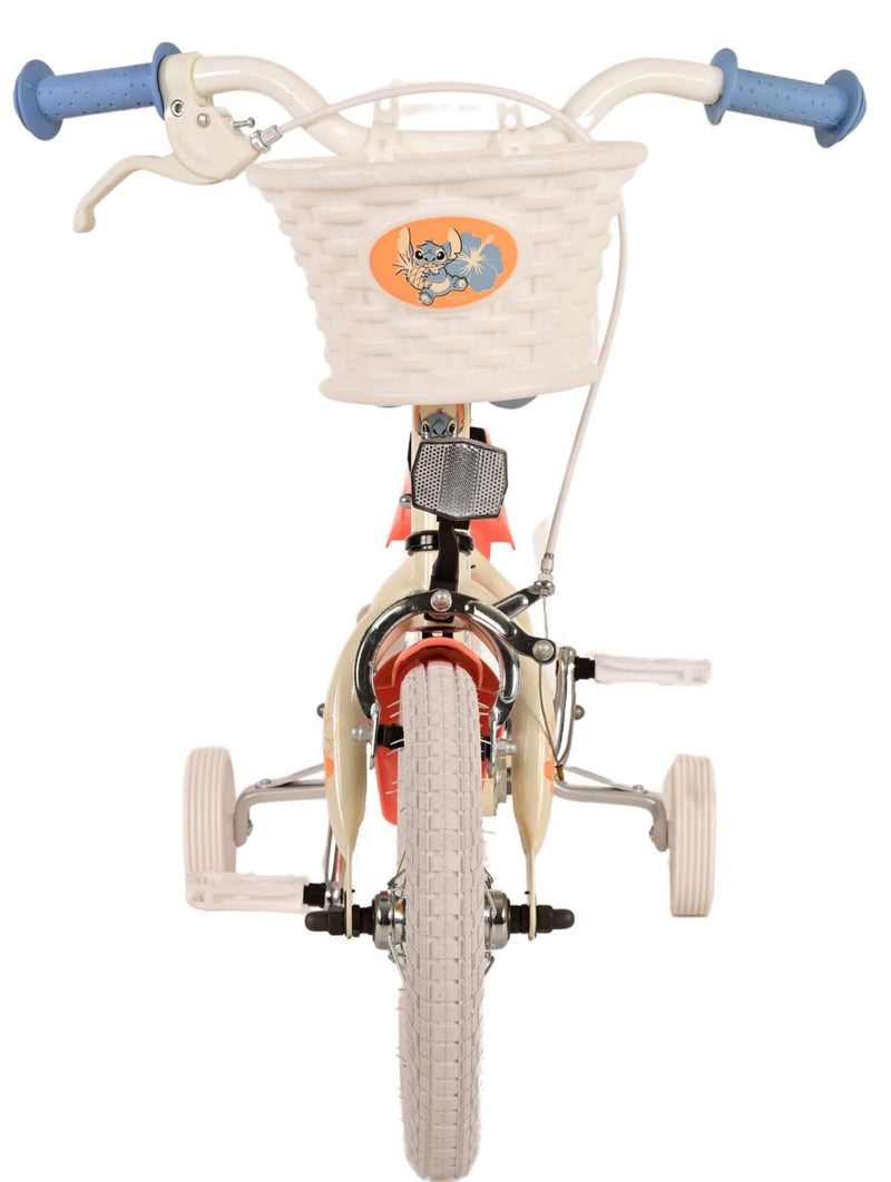 Kinderfiets 12" Volare Stitch - crème koraal blauw
