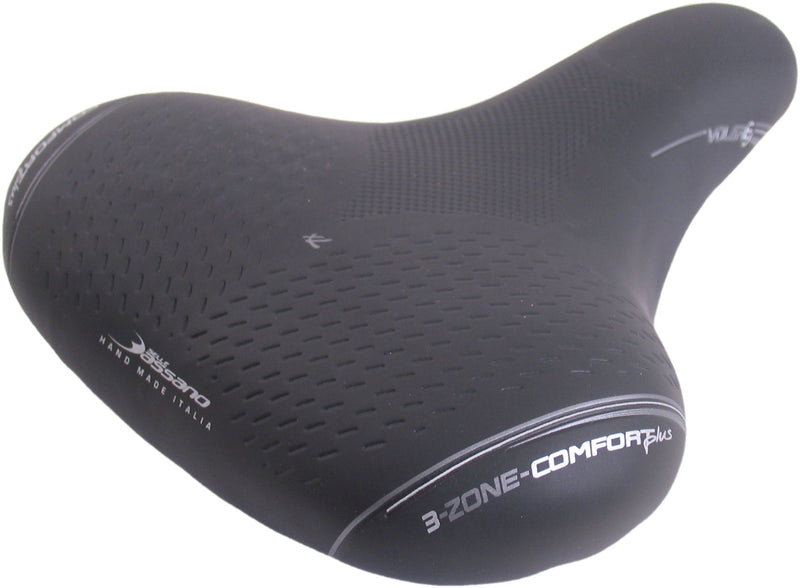 Fietszadel Selle Bassano Volare M X33 voor heren - zwart