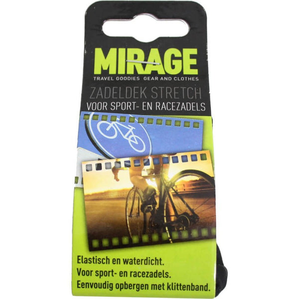 Zadeldek Mirage Sport/Race van stretch nylon - zwart