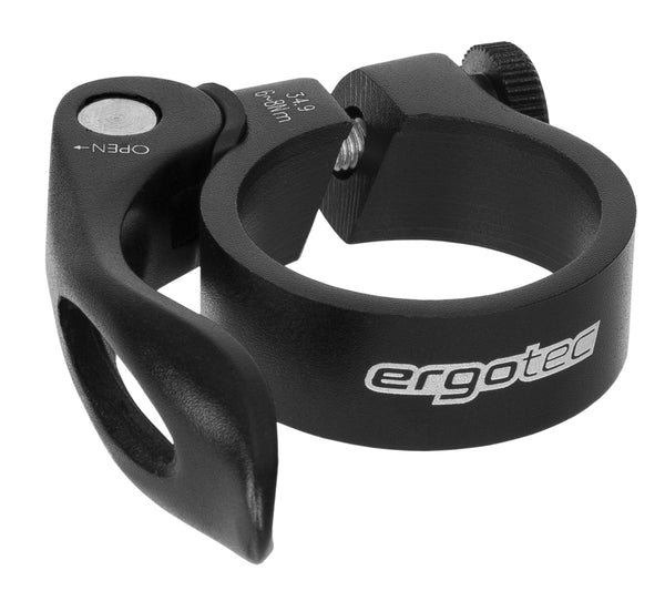 Zadelpenklem Ergotec SCQ-0100 ø31,8 mm aluminium met snelspanner - zwart