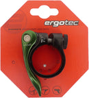 Zadelpenklem Ergotec SCQ-0100 ø31,8 mm aluminium met snelspanner - zwart/groen