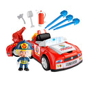Pinypon Actie Brandweerman met Voertuig + Accessoires
