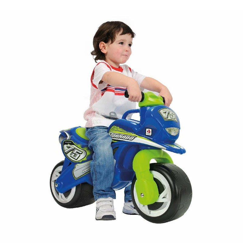 loopmotor Tundra Tornado jongens 69 cm blauw/groen