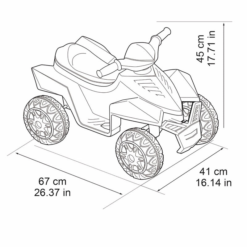 Feber Quad Racy Red 6V 1-3 jaar