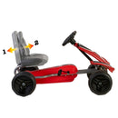 Feber Pedalkart 82.4x51x49 cm Rood/Zwart