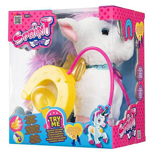 Sprint Eenhoorn Lucky Trekfiguur met Leuke Geluiden en Riem
