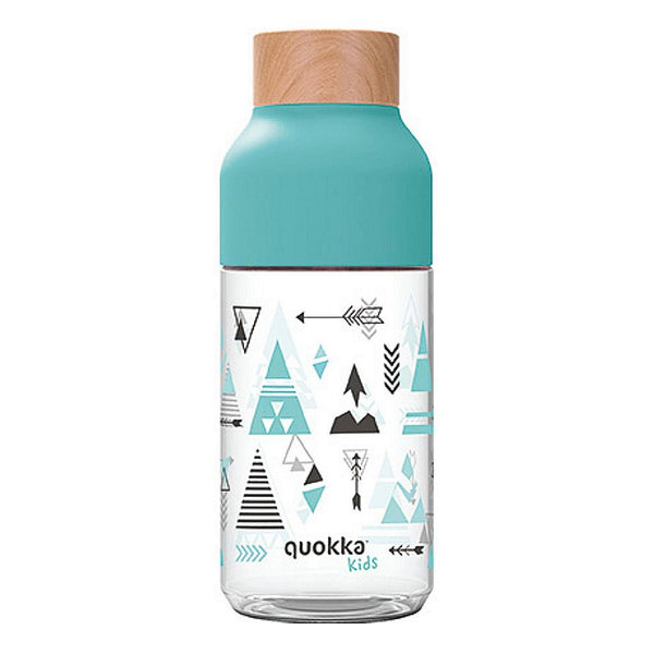 Quokka Kids Waterfles Indian 570 ml Blauw/Wit