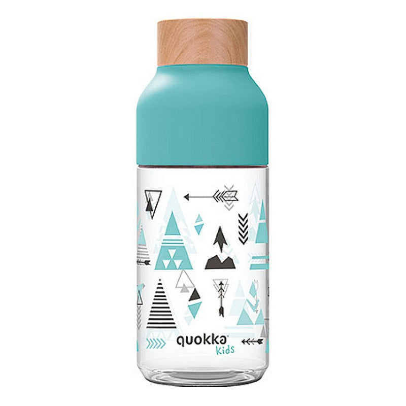 Quokka Kids Waterfles Indian 570 ml Blauw/Wit