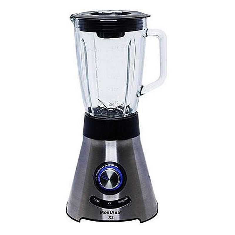 MontAna MONTANA X2 Blender 1.5L 1000W RVS/Glas/Zwart