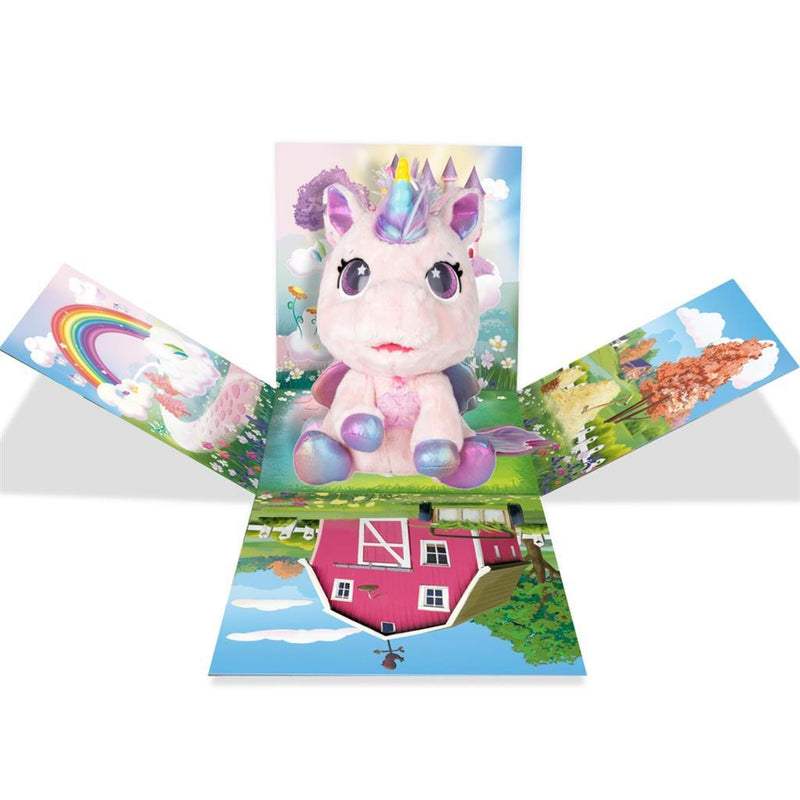 Clup Petz Knuffel Baby Unicorn + Licht en Geluid