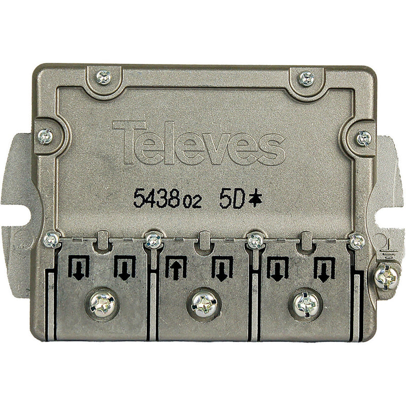 Telev&eacute;s F3145438 Satelliet Splitter F-connector 9.5 Db / 5-2400 Mhz - 5 Uitgangen