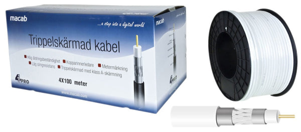 Macab F4151243 Coaxkabel Op Haspel 100 M