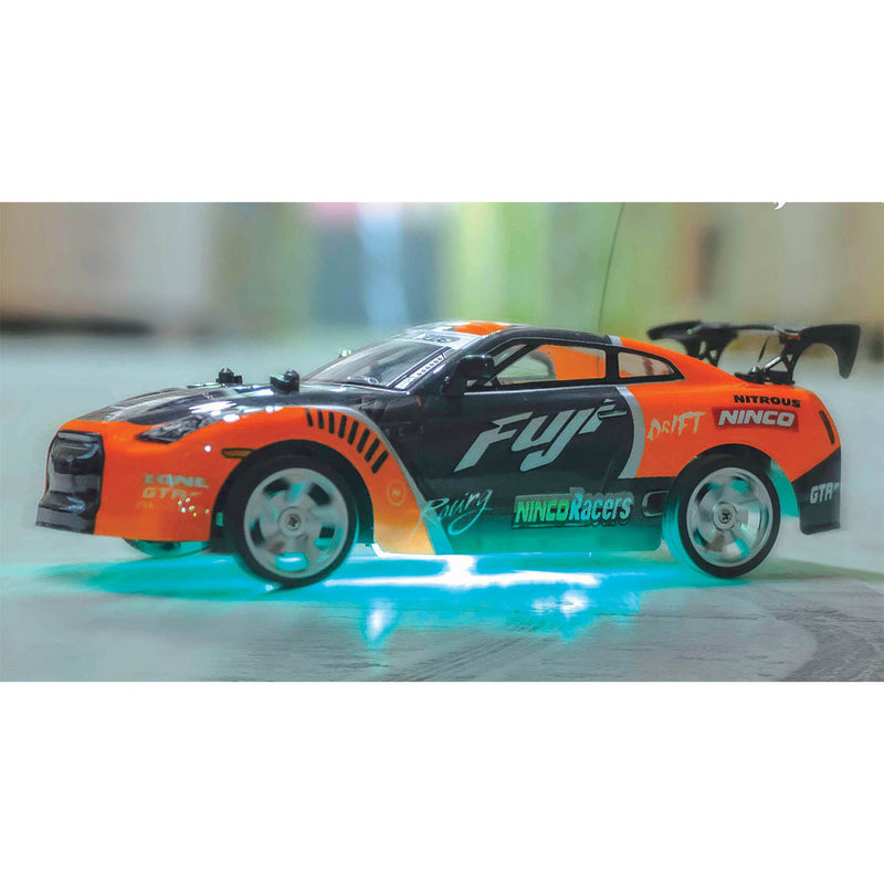 Ninco RC Fuji Driftauto + Licht 1:18 Oranje/Zwart