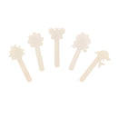 Kleur je eigen Houten Boekenlegger, 5st.