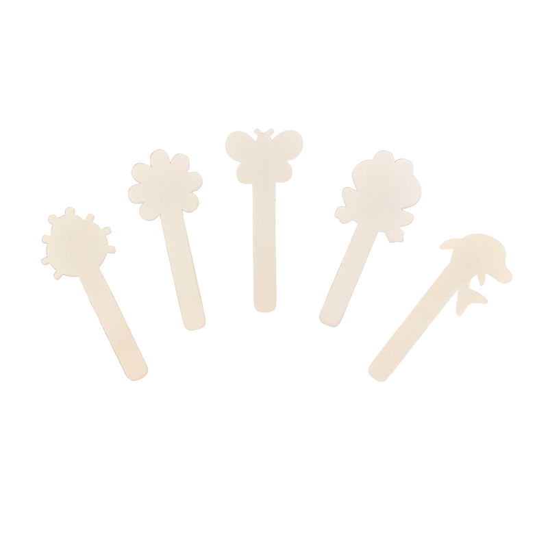 Kleur je eigen Houten Boekenlegger, 5st.