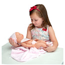 Falca New Born Babypop Meisje met Dekentje