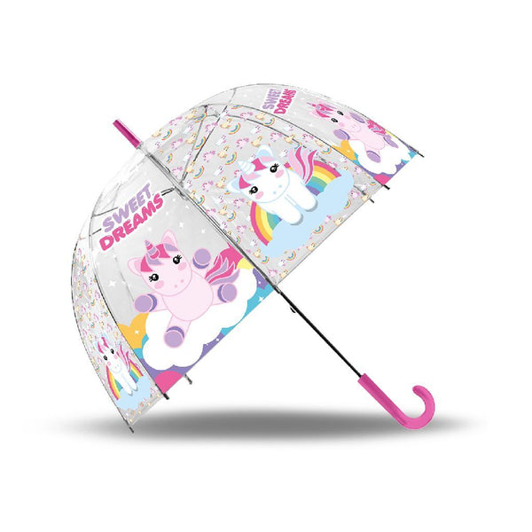 Sweet Dreams Eenhoorn Kinderparaplu 45 cm Tranparant