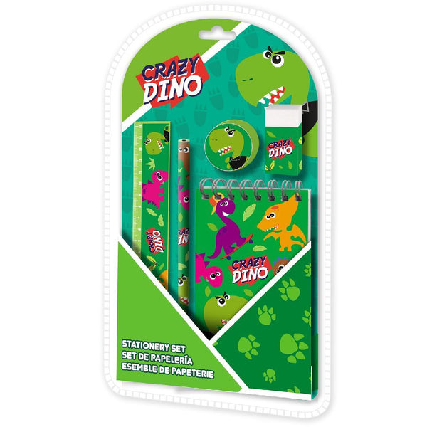 Crazy Dino Schrijfset 5-delig