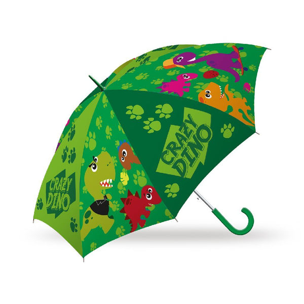 Crazy Dino Kinderparaplu 40 cm Groen