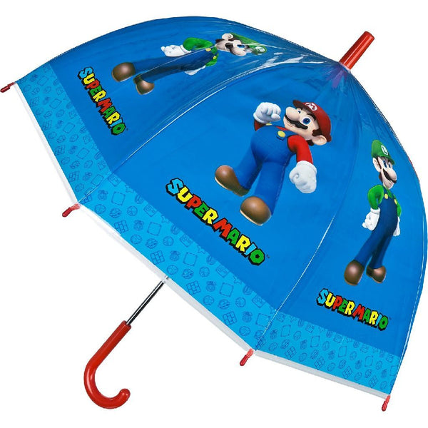 Super Mario Kinderparaplu 45 cm Blauw/Rood