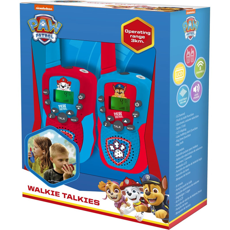 Paw Patrol Walkie Talkies 1km Blauw/Rood