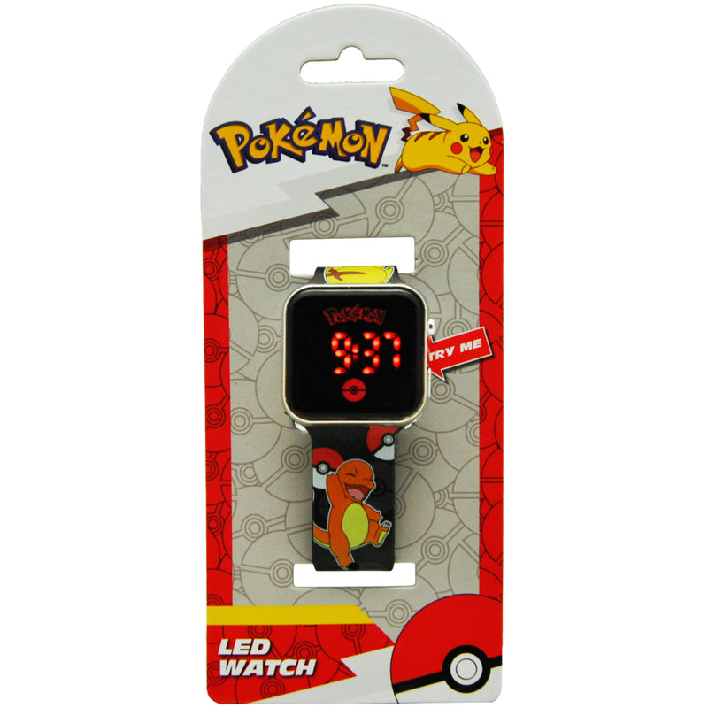 Pok&eacute;mon LED Horloge Zwart